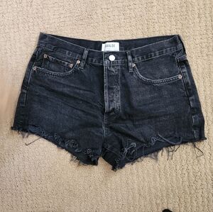 Agolde Parker Short Black Jean Shorts